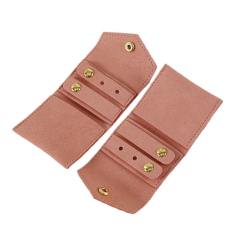 Creative Microfiber Jewelry Roll Portable Folding Earrings Necklace Ring Jewelry Mini Storage Bag