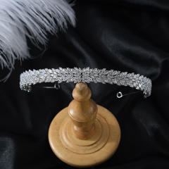 Bridal hairband luxury zircon full diamond temperament hair accessories wedding headband crown