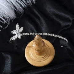 Bridal hairband luxury zircon full diamond temperament hair accessories wedding headband crown