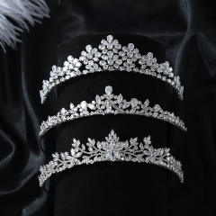 Bridal hairband luxury zircon full diamond temperament hair accessories wedding headband crown