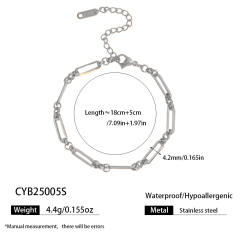 Simple stainless steel chain necklace DIY jewelry chain