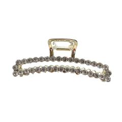 Simple Design Sense Zircon Rhinestone One-word Metal hair claw clips