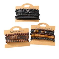 New 12-piece Set Coconut Shell Wood Beads Beaded Spring Line Men's Bracelet without box