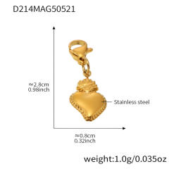 5A cubic zircon multi charm stainless steel bracelet anklet