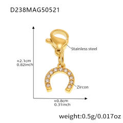 DIY multi-accessory love butterfly flower zircon bracelet stainless steel bracelet anklet
