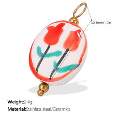 Multi-element Starfish small fish Ceramic Pendant Freshwater Pearl Pendant Necklace Accessories suit Jewelry