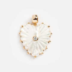 Retro Love Round Small Fish Navigation Round Coin Necklace pendant DIY jewelry accessory