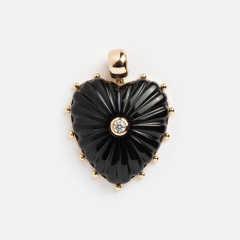 Retro Love Round Small Fish Navigation Round Coin Necklace pendant DIY jewelry accessory