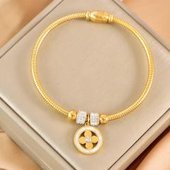 Fashion Magnetic Buckle Snake Bone Bracelet Stainless Steel Butterfly Love Sticky Diamond Five-pointed Star charm bracelet