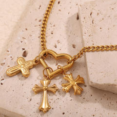 Cross charms stainless steel charms DIY jewelry accessory