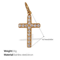 Cross charms stainless steel charms DIY jewelry accessory
