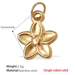 Vintage insect flower charms stainless steel charms DIY jewelry accessory