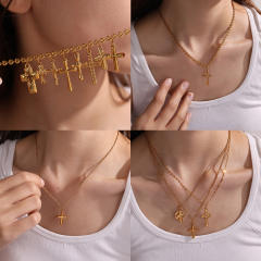 Cross charms stainless steel charms DIY jewelry accessory