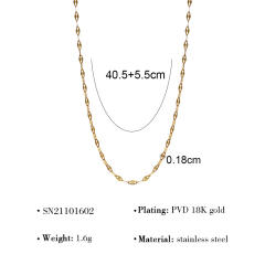 Summer ocean series charm chain DIY necklace for women stainless steel charms