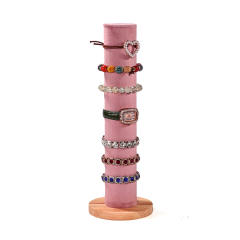 Cylindrical Vertical Head Flower Head Rope Display Rack Hair Accessories Storage Rack