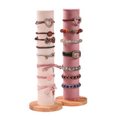 Cylindrical Vertical Head Flower Head Rope Display Rack Hair Accessories Storage Rack