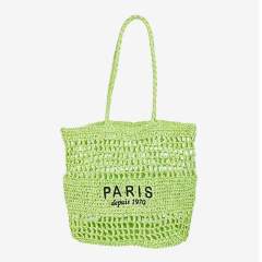 New Letter Embroidered All-match Woven Bag Shoulder Bag Seaside Tote Bag Holiday Style Beach Bag