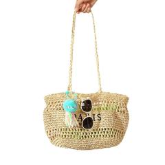 Popular Large Capacity Crossbody Straw Bag Spring Summer All-match Seaside Travel Holiday Beach Bag