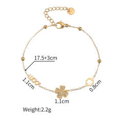 Hot-Selling Diamond Bracelet for Women stainless steel heart life tree butterfly bracelet