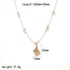 Stainless Steel DIY Pendant Necklace Women's bead chain Ocean Wind Necklace