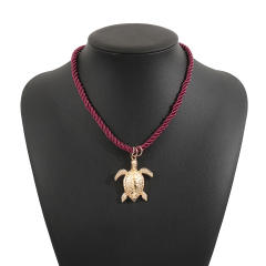 ZA Holiday Wind Conch Sea Star Shell Fish Pendant Necklace Summer Marine Life necklace