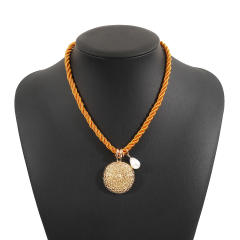 ZA Holiday Wind Conch Sea Star Shell Fish Pendant Necklace Summer Marine Life necklace