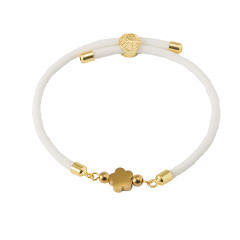 Colorful stainless steel love star five-leaf flower accessories Milan line bracelet