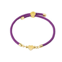 Colorful stainless steel love star five-leaf flower accessories Milan line bracelet