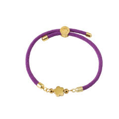 Colorful stainless steel love star five-leaf flower accessories Milan line bracelet