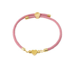 Colorful stainless steel love star five-leaf flower accessories Milan line bracelet