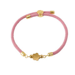 Colorful stainless steel love star five-leaf flower accessories Milan line bracelet
