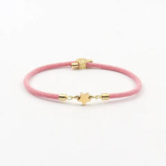 Colorful stainless steel love star five-leaf flower accessories Milan line bracelet