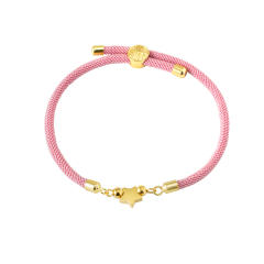 Colorful stainless steel love star five-leaf flower accessories Milan line bracelet