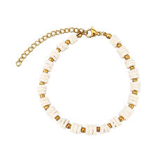 Elegant Shell bead Handmade Beaded Bracelet stainless steel bracelet