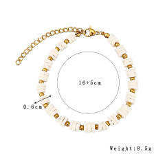 Elegant Shell bead Handmade Beaded Bracelet stainless steel bracelet