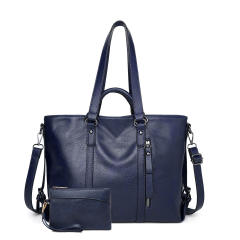 Large Capacity European American Style Oil Wax Leather Tote bag suit