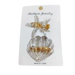Ins Holiday Style Ocean Shell Starfish Hairpin Small Fresh Sweet shell duckbill hair clips set