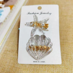 Ins Holiday Style Ocean Shell Starfish Hairpin Small Fresh Sweet shell duckbill hair clips set