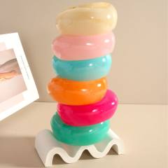 Chunky candy color acrylic bangle bracelet for women summer bangle