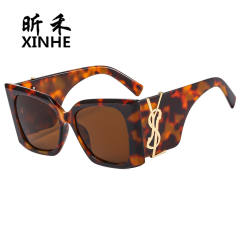 New Women's Fashion All-match Sunglasses Big Frame Cat's Eye Sunglasses