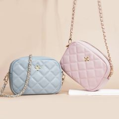 New Ladies Bag Fashion Quilted Rhombic Large Capacity Shoulder Bag Mini Chanel Style chain b
