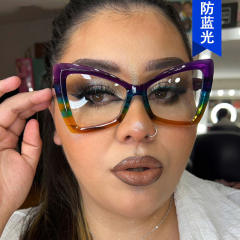 Large Frame Color Matching Flat Mirror 2025 New Anti-Blue Light Glasses reading glasses