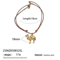 Handmade colorful rope stainless steel charms ocean holiday bracelet friendship bracelet