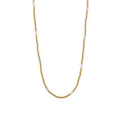 Simple Pearl Beaded Pendant Exquisite Fashionable stainless steel necklace