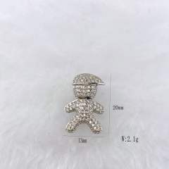 Best-Selling Copper Inlaid Zircon DIY Bracelet Accessories Watch Strap Personalized Hand Jewelry