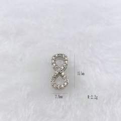 Best-Selling Copper Inlaid Zircon DIY Bracelet Accessories Watch Strap Personalized Hand Jewelry