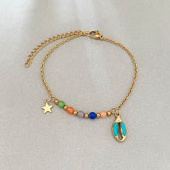 2025 Original Cat's Eye Stone enamel Shell Bracelet Fashionable Stainless Steel Bracelet