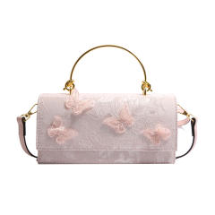 2025 Sweet Girl Fashion Lace Butterfly Stylish Small Square Bag Trendy crossbody bag purse bag