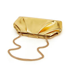 Pleated Cloud Bag Women's Fashionable silver Portable Small Square Bag All-match Chain Crossbody Bag