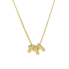 Hot-Selling 18K Gold-Plated copper High-Polish Lucky Number Angel Number Pendant Necklace